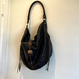 Rebecca Minkoff - Hobo Purse, Black Leather Shoulder Bag